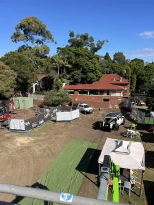 Site overview of the Petersham Bowling Club electrical project