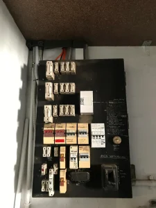 Commercial switchboard upgrade with circuit breakers and fuses by Hassett Electrical