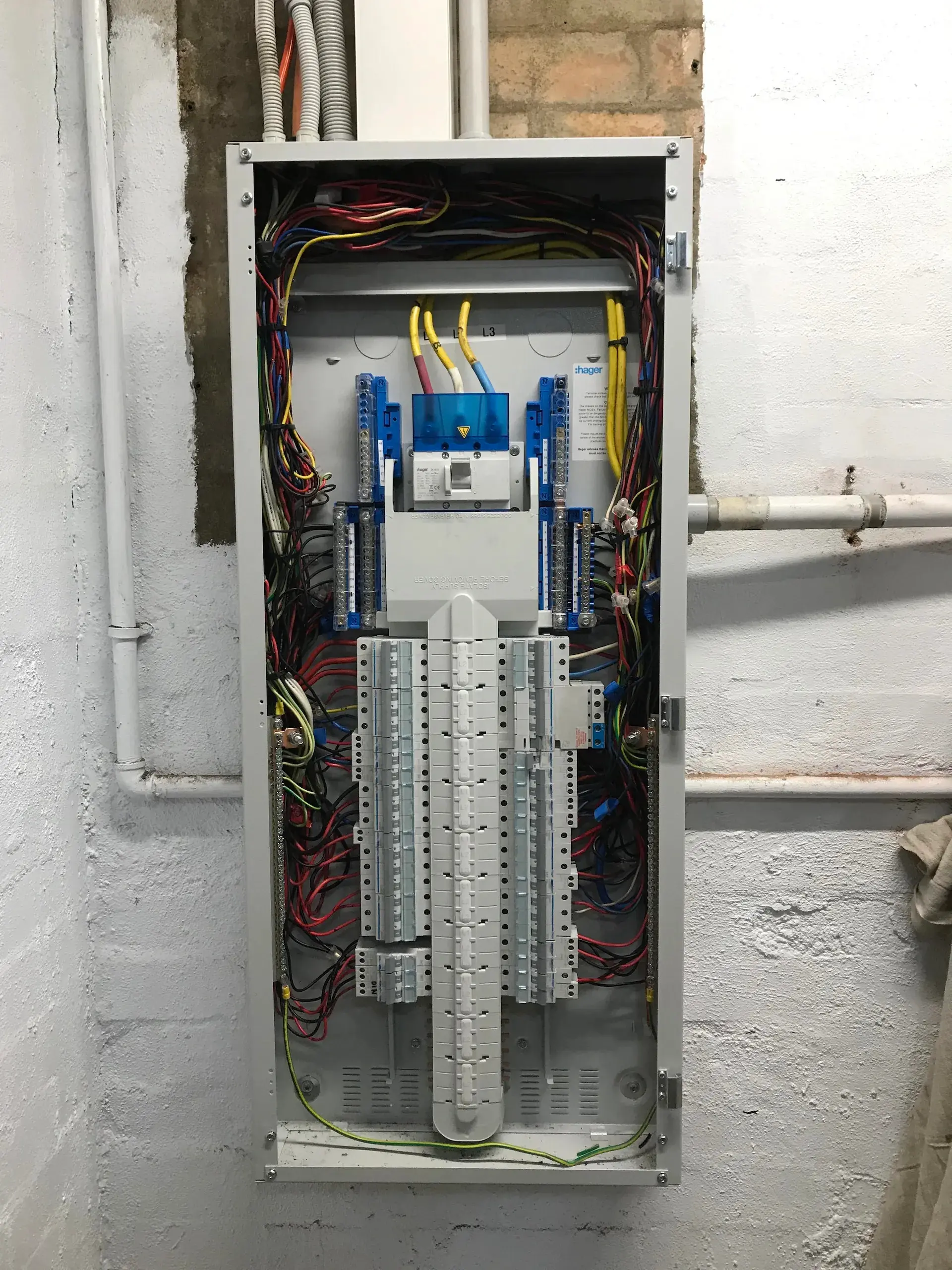 Commercial switchboard wiring and contactor installation by Hassett Electrical