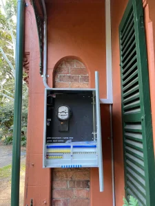 Completed switchboard upgrade with meter installed in a heritage home in Inner West Sydney